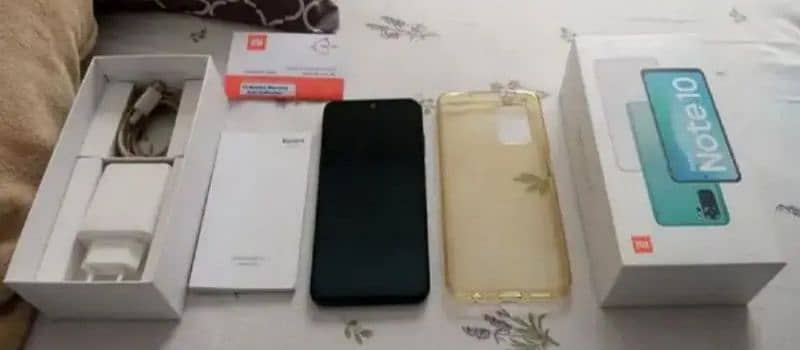 Redmi note 10 pro 4+2ram 128 memory box charger 0