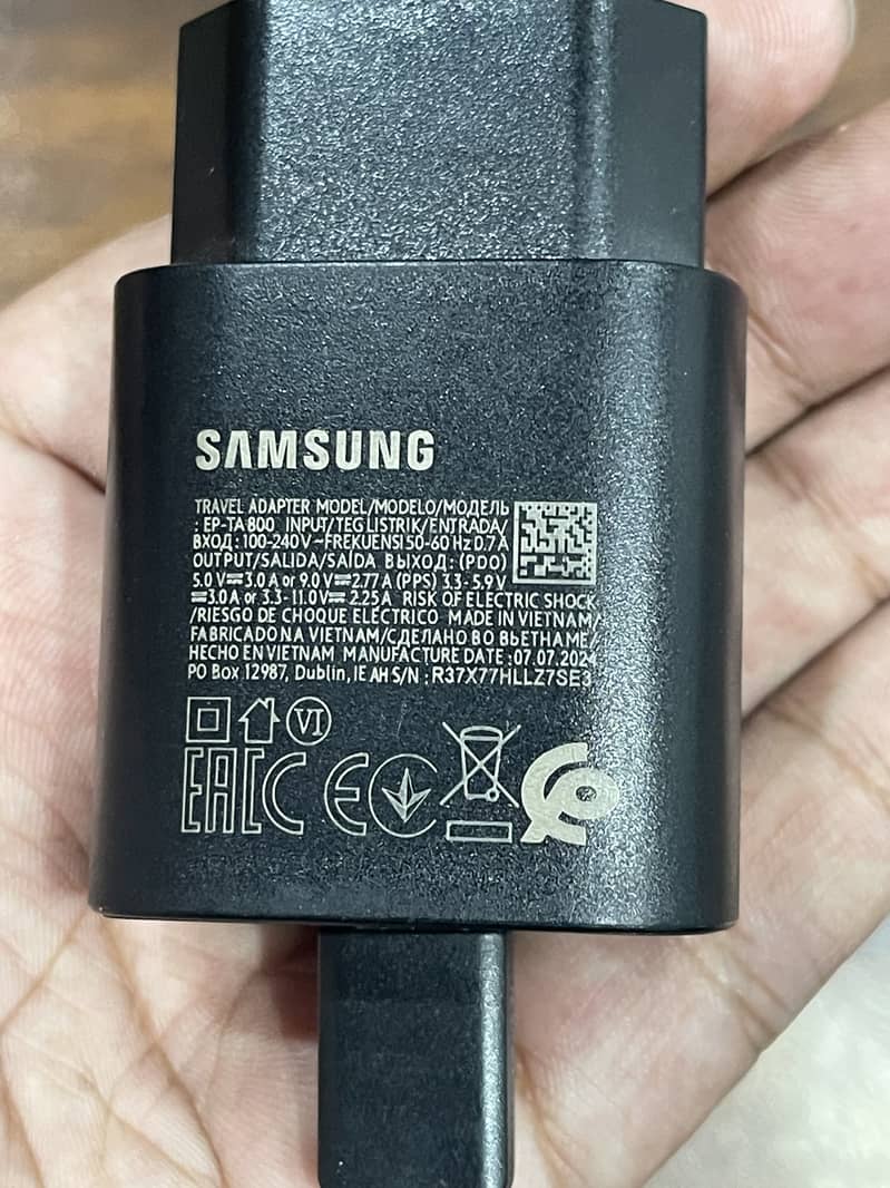 Samsung 100% original charger with cable 3