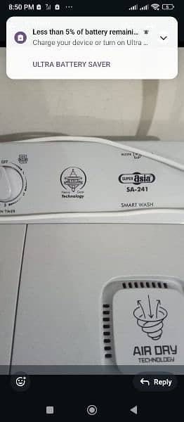 Super Asia Washing machine for sale urgent 2