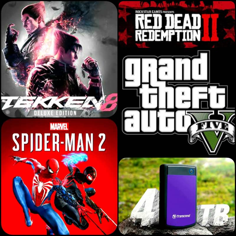 FULL OF PC GAMES HRD/4TB TRANSCED FOR SALE 0