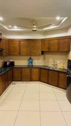 Fully Furnished 2 Bedroom Apartment for rent Neat and clean near masjid Park Market etc. Grande Building. rent 135000 negotiable