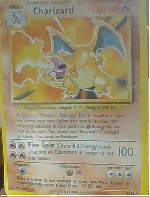 PokeMon Charizard card 0