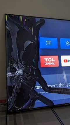 TCL 58 inch 4k tv pannel damaged