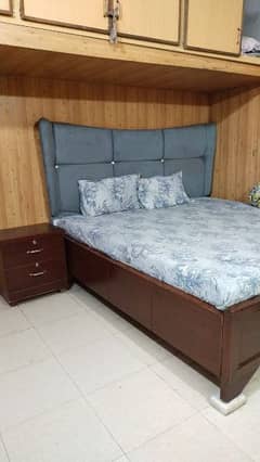 DOUBLE BED WITH MATTRESS NEW CONDITION