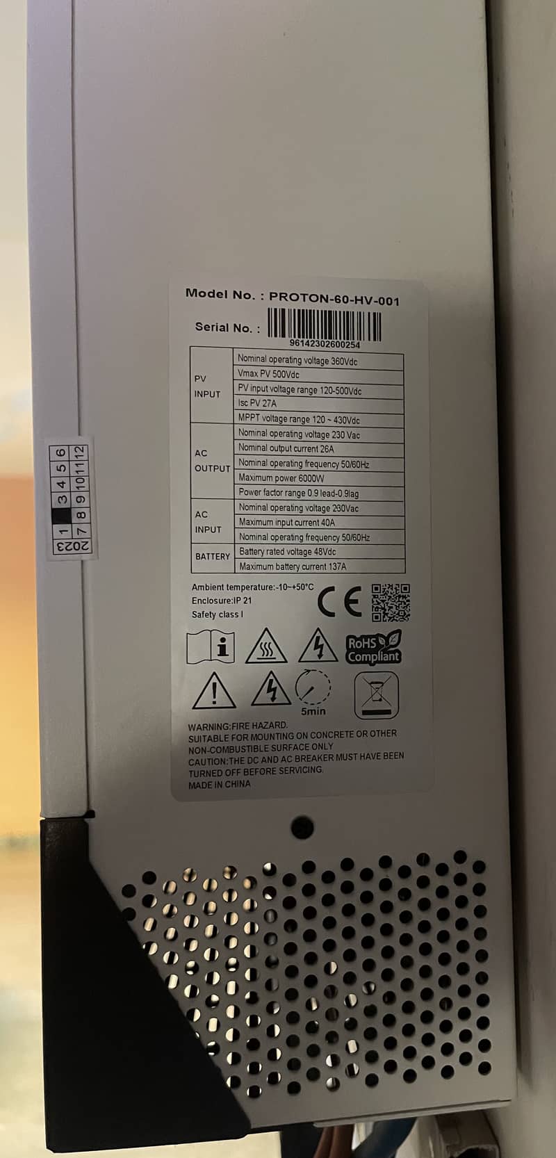 Hybrid inverter for sale 6kw 1