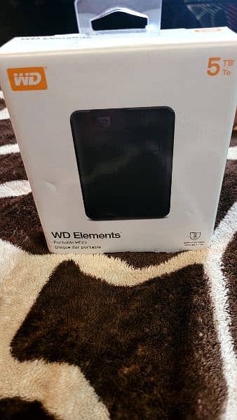 Brand New WD Elements 5TB USB 3.0 Portable External Hard Drive 0