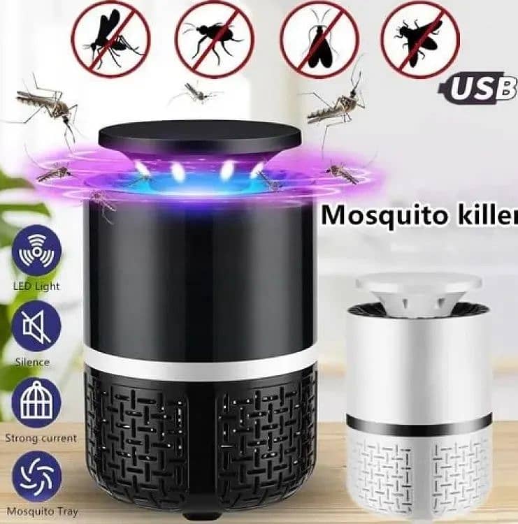 EXORT Electric Mosquito Trap Blue Light Mosquito Killer Lamp with USB 0