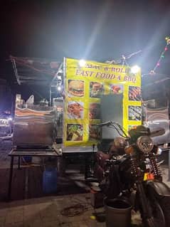 fast food and Bbq setup for sale with Loader rikshaw