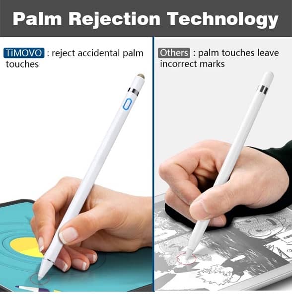 TiMOVO Stylus Pen for iPad with Palm Rejection white 3