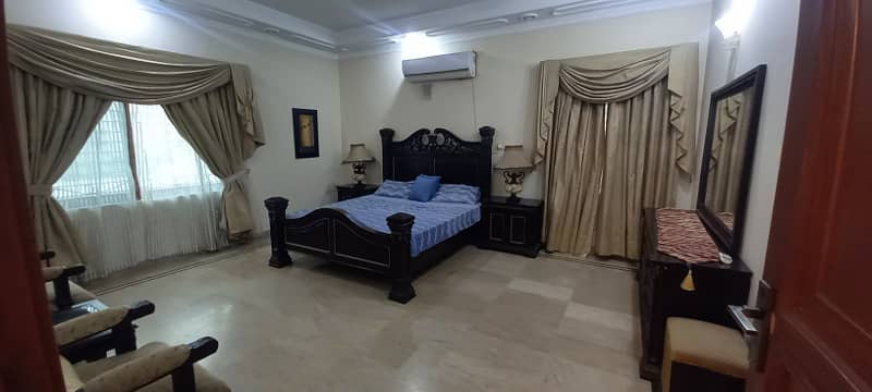 Fully furnished knaal lower lock 3bed upper portion for rent in dha phase 4 3