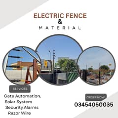 Electric Fence Smart System with App Razor Barbed Wire Gate Motor