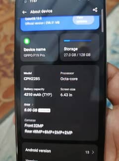 Oppo f19pro box cherger k sath