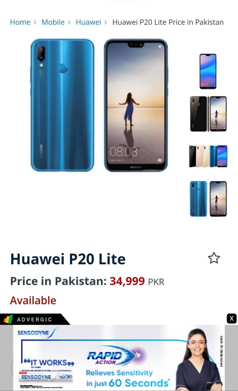 Huawei p2O lite 3