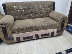 sofa 6seat mukaml set. . choclate color. .