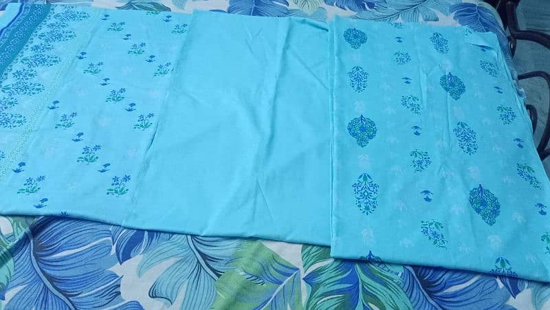 fully heavy embroidery cotton 3 piece suit dupatta price nigotiable 16