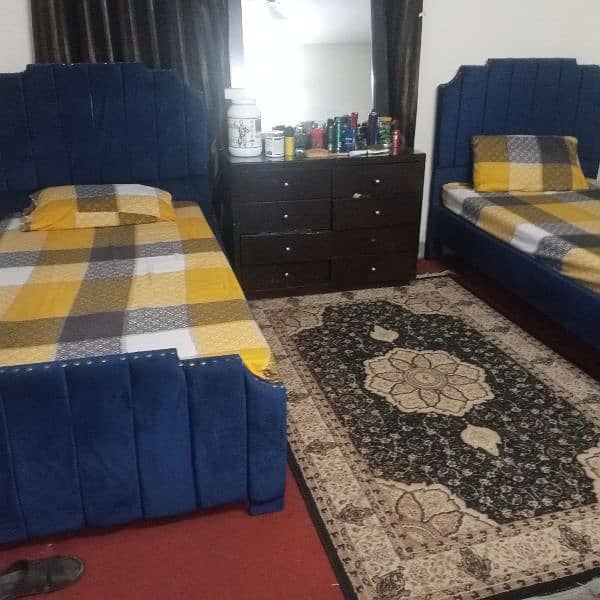 Two single cushion bed 2