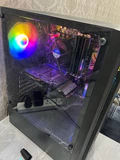 Gaming pc with monitor