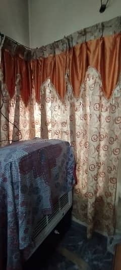 Beautiful orange curtains (Set of 3)