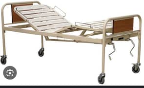 MANUAL PATIENT BED WITH TROLLEY