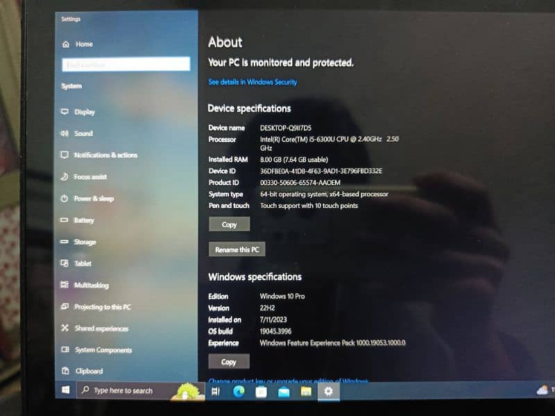 Dell Latitude 7280 i5 6th gen with touch display 4