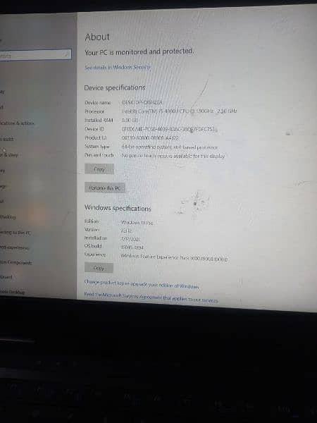 Dell laptop Latitude I5 4