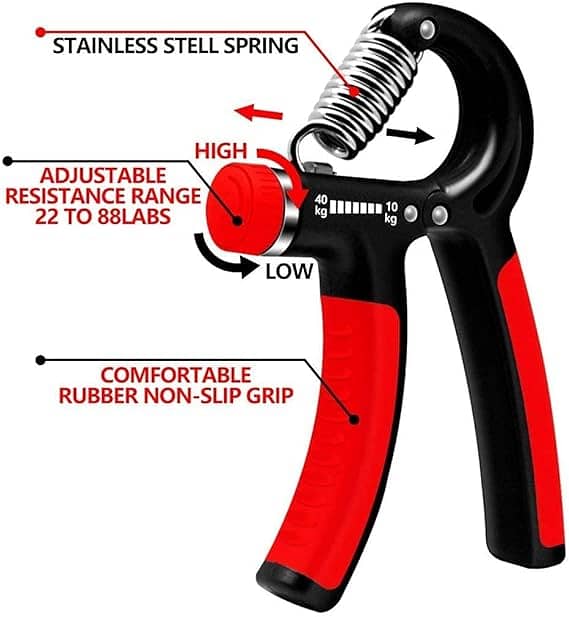 Hand Grip Strengthener Adjustable Resistance Wrist Strengthener Forear 0