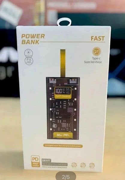 Fast Charging Mobile Power Bank, 20000 mhA 4