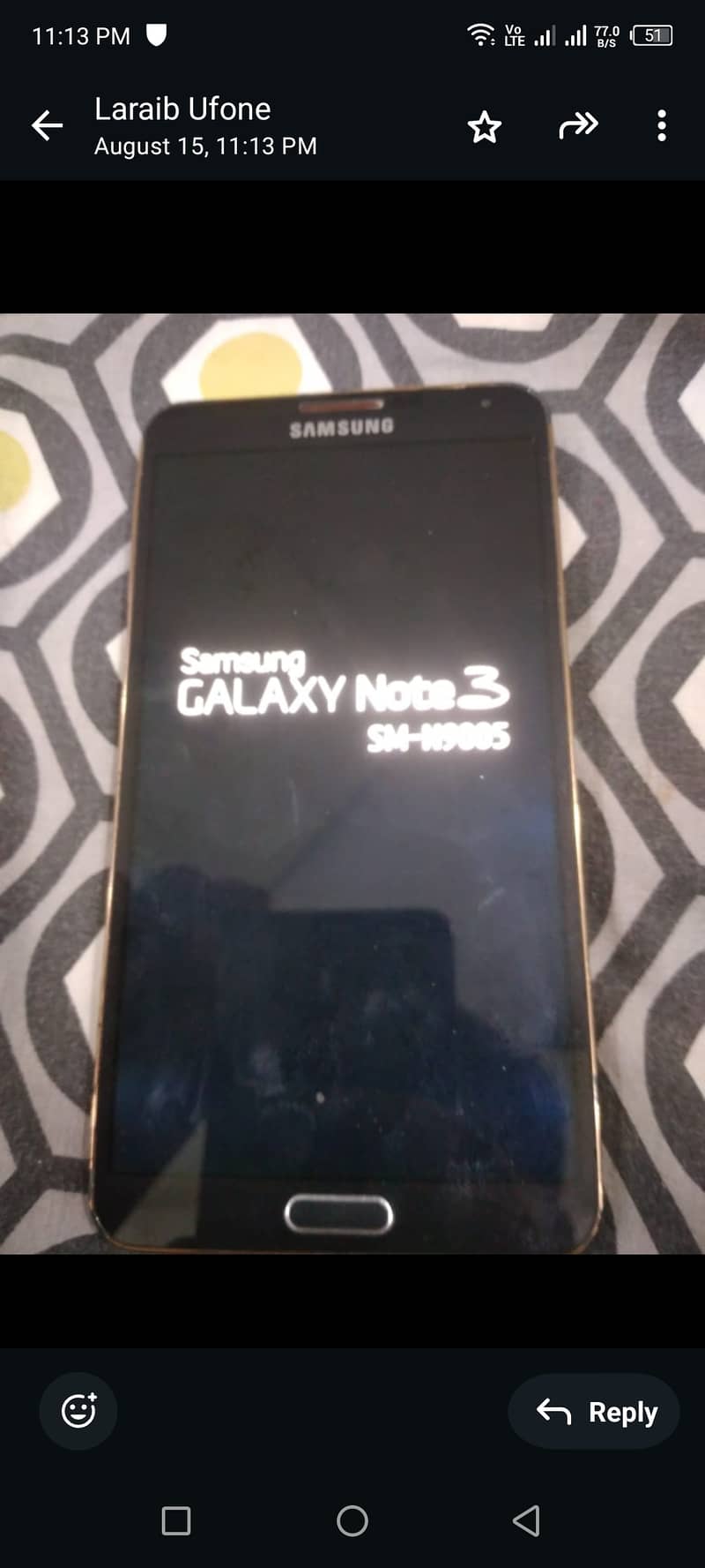 Susmsung note 3 original condition 5