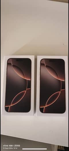 1 phone 16 pro max 256 GB desert titanium