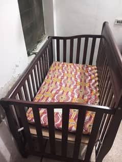 wooden baby cot bed