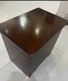 solid wooden small table for using in the corner