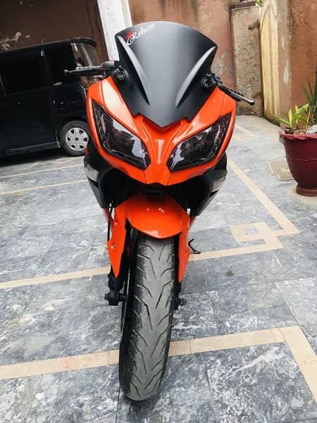 kawa saki ninja250 cc bike all documents  clear and lahore nmbr 1