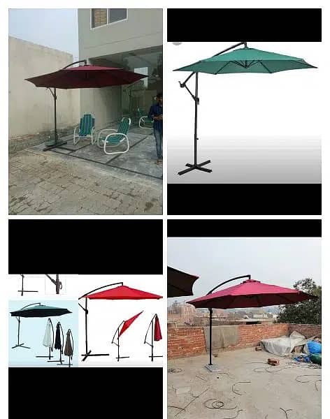 side pool umbrella, 0