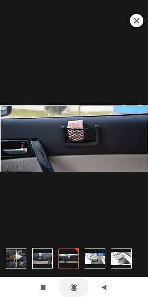 1pc Universal Car Storage Bag Brand Stick-up Mesh Net Storage Ba 14