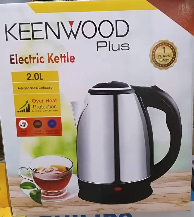 Kenwood Electric Kettle stainless steel body automatic Cod al Pak 2