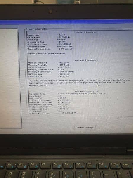 Urgent Sale Dell Latitude 5480 Corei5 6th Generation 4