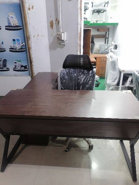 Office Table, Manager Table, Executive Table with side rack 2