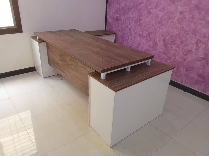 Office Table, Manager Table, Executive Table with side rack 12