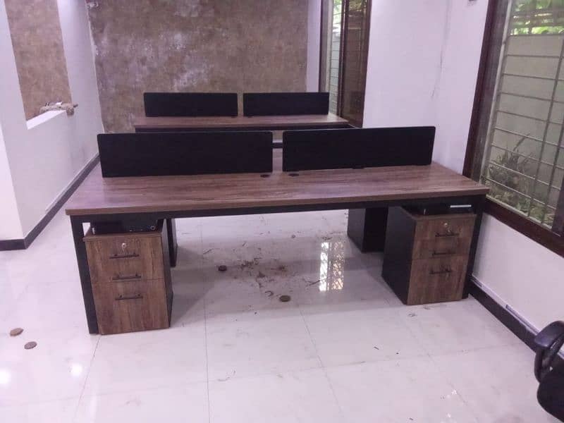 Office Table, Manager Table, Executive Table with side rack 18