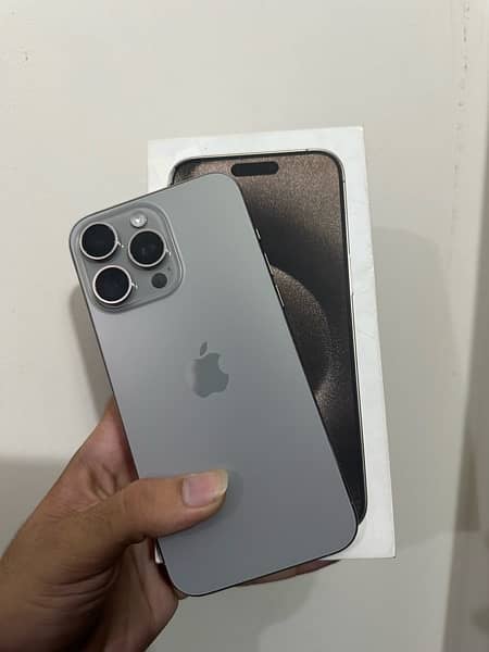 iPhone 15 Pro Max 256gb PTA Approved 0