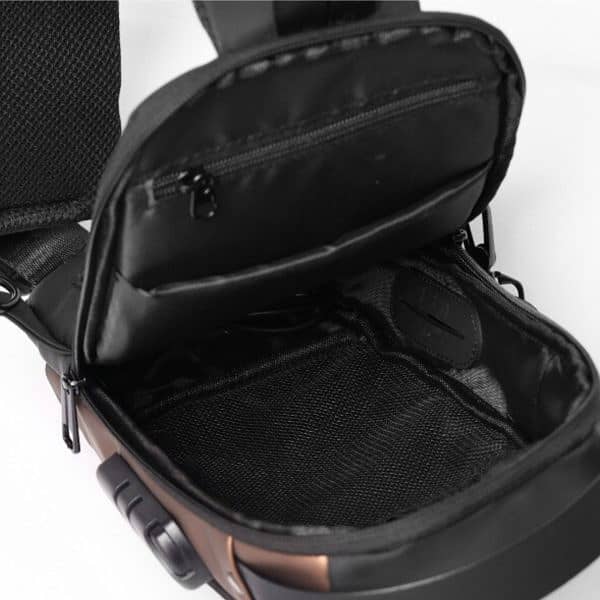 Men Anti Theft Chest Bag Shoulder Usb Charging Crossbody Package Scho 4