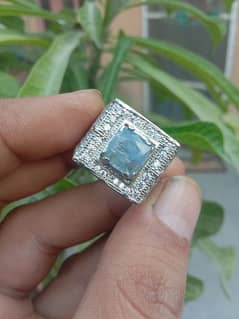 100% Real Blue Sapphire Srilanka Ceylon stOne With Italian 925 Silver.