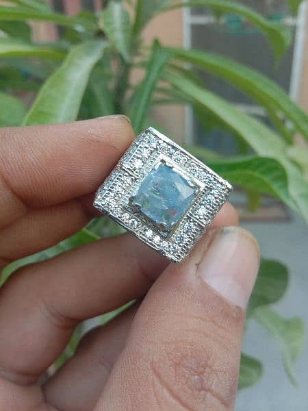 100% Real Blue Sapphire Srilanka Ceylon stOne With Italian 925 Silver. 0