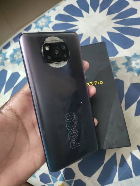 Poco x3 pro with box 6/128 dual sim approve 5