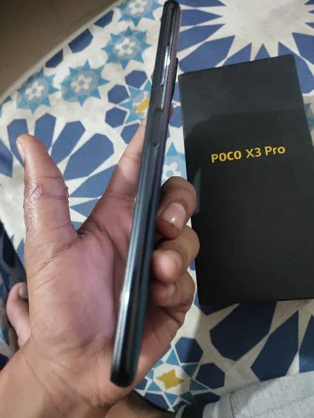 Poco x3 pro with box 6/128 dual sim approve 6