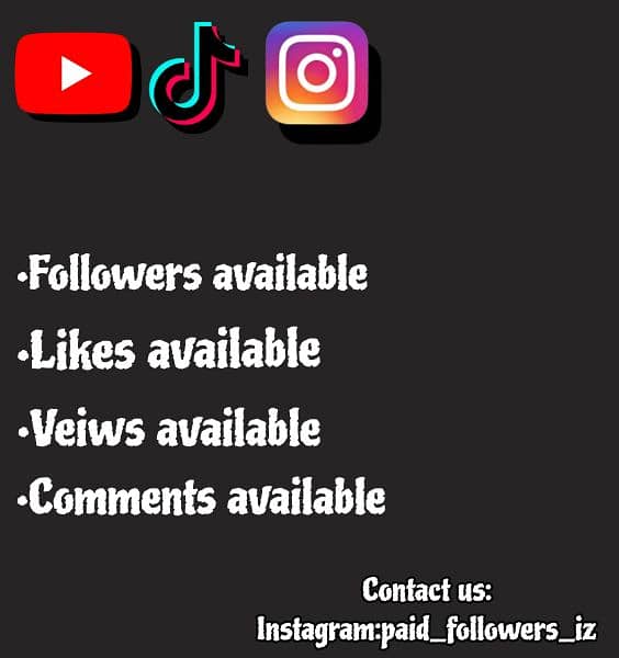 followers,views,likes and comments available 0