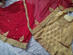 red bridle lehenga