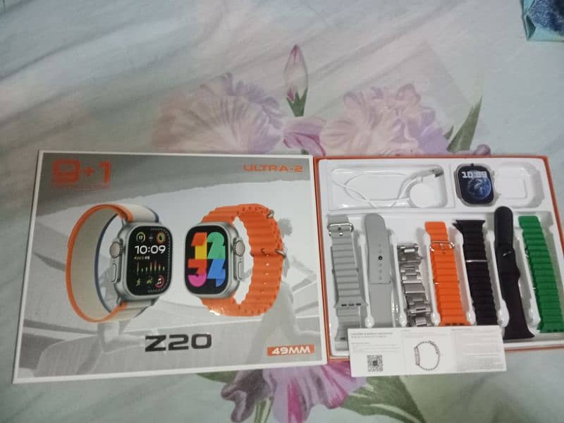 Z20 ultra 2 smart watch 9+1 With 49mm Free glass and black cover 6