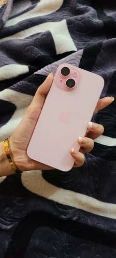 Iphone 15 pink 128gb Non PTA (girly hand used) 0