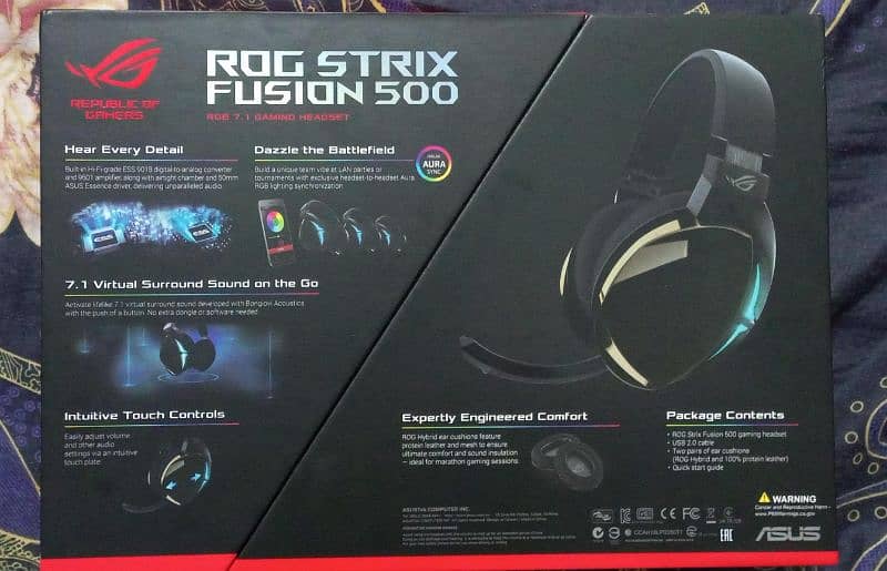 ASUS ROG STRIX FUSION 500 7.1 RGB GAMING HEADSET 3